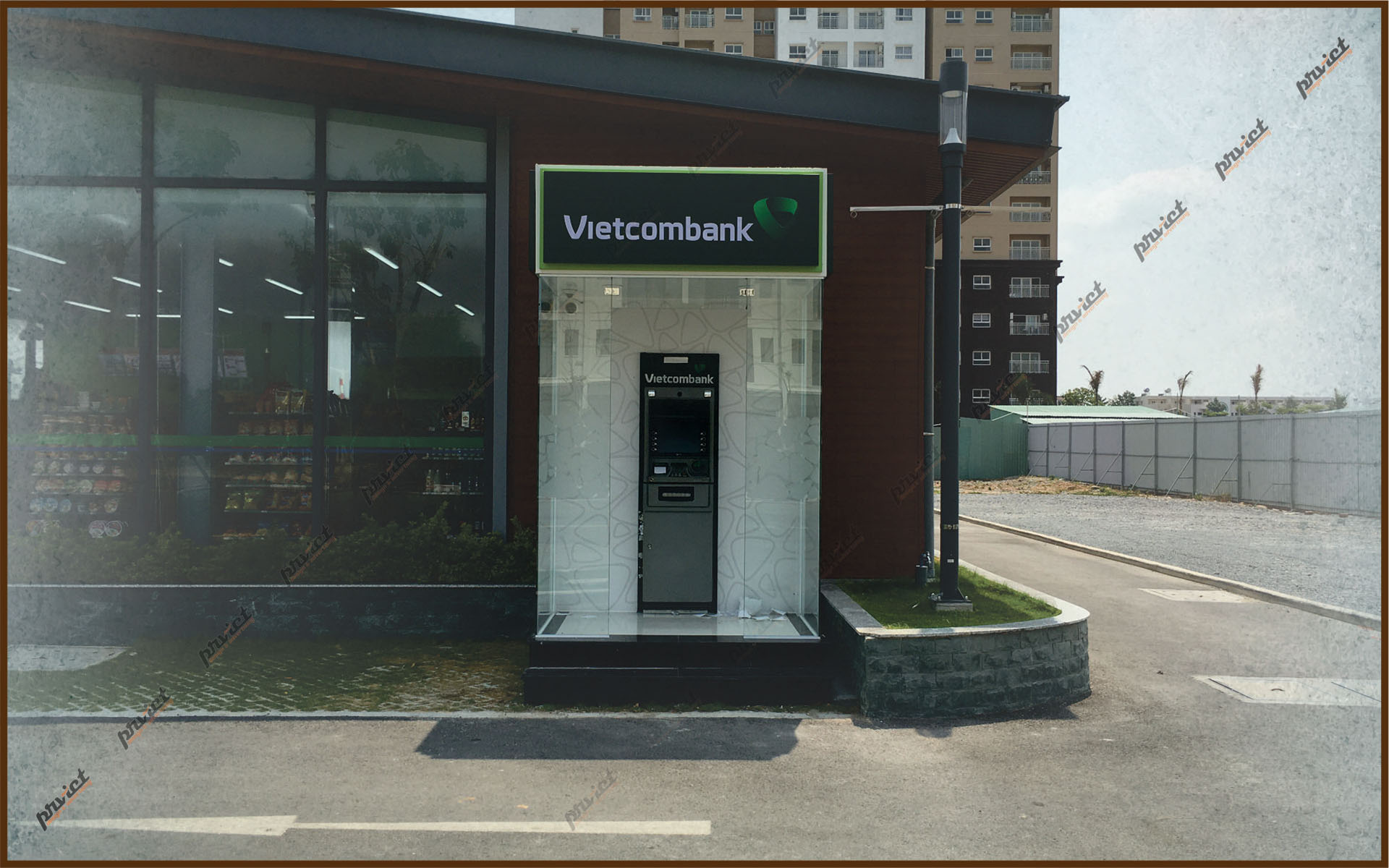 Thiết kế thi công Booth ATM Vietcombank