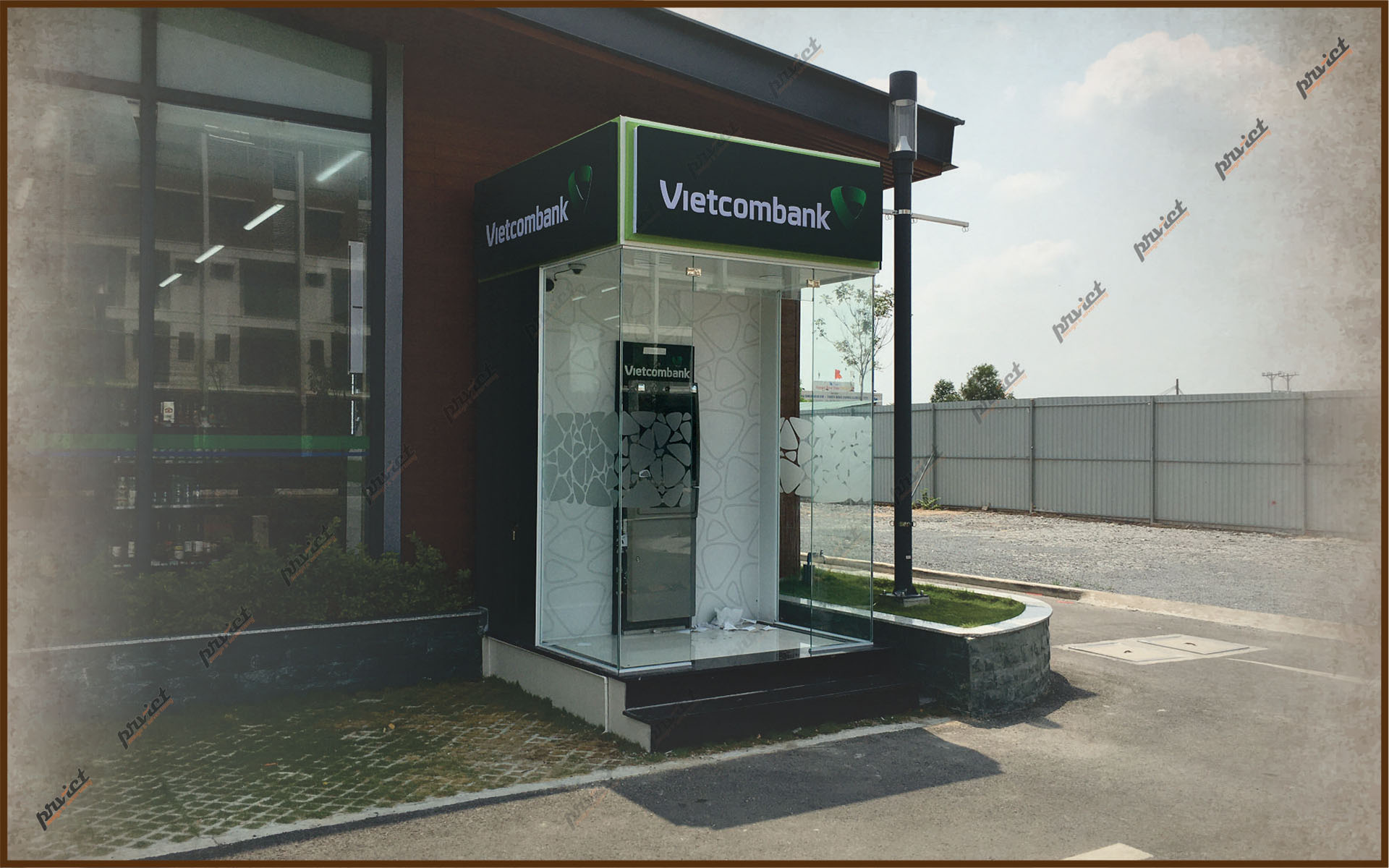 Thiết kế thi công phòng máy ATM Vietcombank